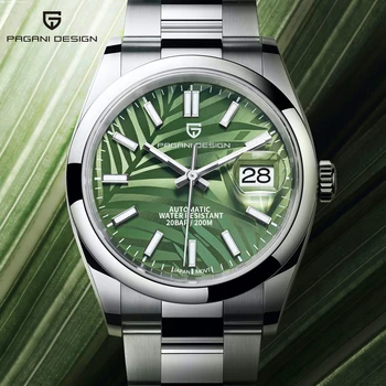 PAGANI DESIGN 2022 Nové 39MM Palmový list dial Pánské Hodinky top značky luxusní Automatické hodinky pánské Mechanické náramkové Hodinky Reloj Hombre