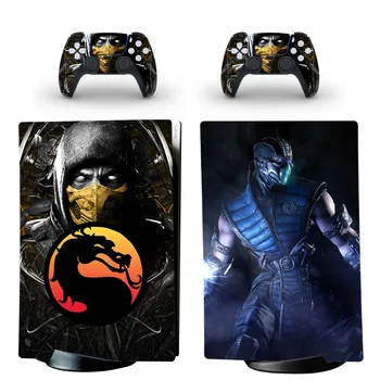 Mortal Kombat PS5 Digital Edition Skin Samolepka Obtisk Kryt pro PlayStation 5 Konzole a Regulátory PS5 Kůže Nálepka Vinyl